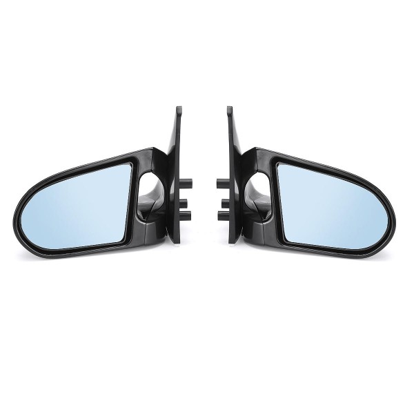 2Pcs Car 4Dr Manual Adjustable Spoon Style Side View Mirror EK For Honda Civic Sedan 1996-2000