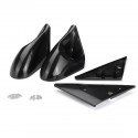 2Pcs Car 4Dr Manual Adjustable Spoon Style Side View Mirror EK For Honda Civic Sedan 1996-2000