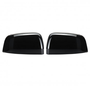 2Pcs Car Glossy Black ABS Side Mirror Cover Caps For Jeep Grand Cherokee 2011-2019