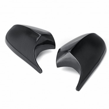 2Pcs Car M3 Sytle Real Carbon Fiber Rear View Mirror Caps Covers For BMW E90 E91 2008-2011 E92 E93 2010-2013