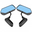 2Pcs Universal F1 Style Car Side Mirror Wing Mirrors Carbon Fiber Look