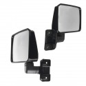 Black Car Door Mirror Heads Rear For Toyota Landcruiser 70 75 78 Series 1985-2013