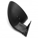 California Style Universal Car Door Side Mirror Rearview Vintage Matte Black L+R