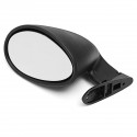 California Style Universal Car Door Side Mirror Rearview Vintage Matte Black L+R