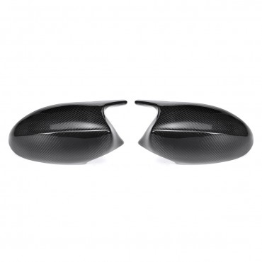 Car M3 Style Real Carbon Fiber Rear View Mirror Caps Covers For BMW E90 E91 2005-2007 E92 E93 2006-2009