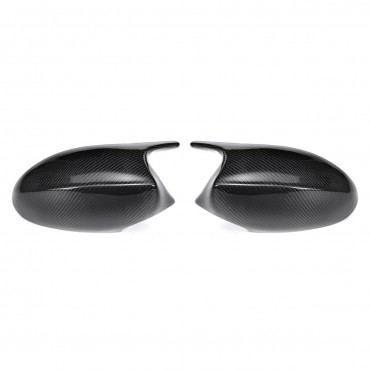 Car M3 Style Real Carbon Fiber Rear View Mirror Caps Covers For BMW E90 E91 2005-2007 E92 E93 2006-2009