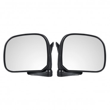 Car Manual Door Rearview Mirror with Glass Left/Right for Toyota Hiace H100 1989-2004 Right-hand Driving