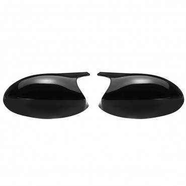 Car Rear View Mirror Cap Cover Replacement Glossy Black Left & Right for BMW E90 E91 2005-2007 E92 E93 2006-2009 M3 Style