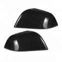 Car Rear View Side Mirror Cover ABS Carbon Fiber Decoration Modification Bright Stripe Patch For Tesla Model 3