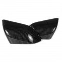 Car Rear View Side Mirror Cover ABS Carbon Fiber Decoration Modification Bright Stripe Patch For Tesla Model 3