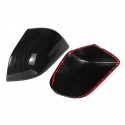 Car Rear View Side Mirror Cover ABS Carbon Fiber Decoration Modification Bright Stripe Patch For Tesla Model 3