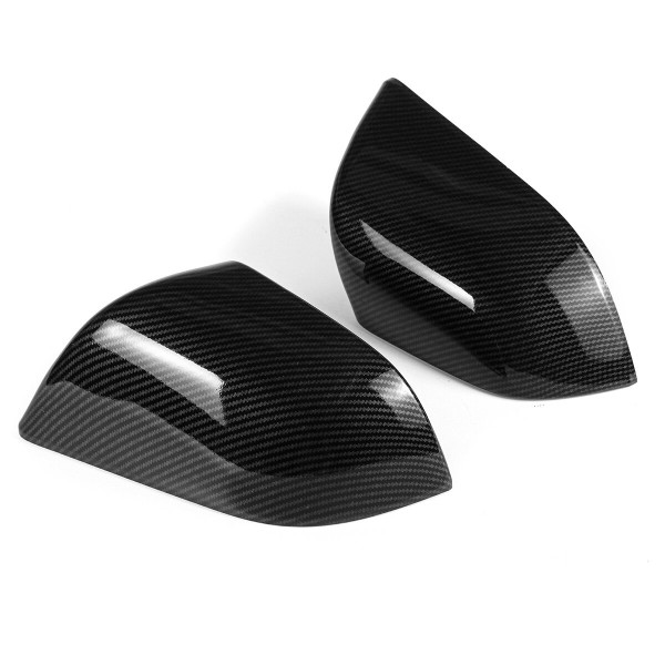 Car Rear View Side Mirror Cover ABS Carbon Fiber Decoration Modification Bright Stripe Patch For Tesla Model 3