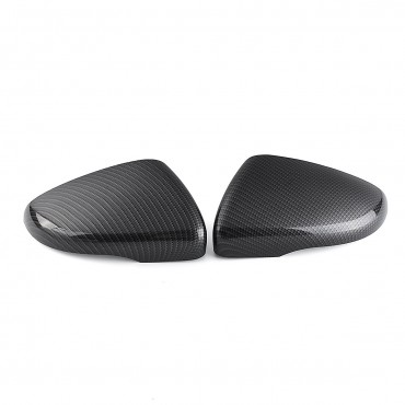 Carbon Fiber Left/Right Side Wing Door Rearview Mirror Cover Cap For VW Touran Golf MK6