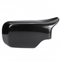 Carbon Fiber Look Door Wing Mirror Cover Case Replace Cap For BMW E46 E39 1998-2005