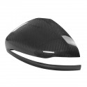 Carbon Fiber Side Car Mirror Cover Caps for 2015 to 18 Mercedes W205 C300 C400 450