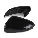 Gloss Black Left/Right Side Wing Door Rearview Mirror Cover Cap For VW Golf MK6 Touran