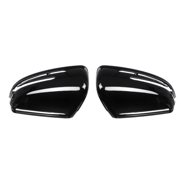 Left/Right Car Rearview Mirror Cover Black For BENZ W204 W176 W246 W212 W221 CLS GLA CLA