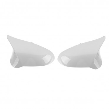 Painted Glossy White Rear View Mirror Cap Cover Replacement Left & Right For BMW F80 M3 F82 M4 2015-2018
