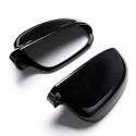 Pair Car Front Wing Side Mirror Cover Housing Black Cap For VW Jetta Golf MK5 Eos for SKODA for SEAT