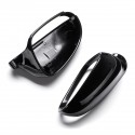 Pair Car Front Wing Side Mirror Cover Housing Black Cap For VW Jetta Golf MK5 Eos for SKODA for SEAT