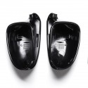 Pair Car Front Wing Side Mirror Cover Housing Black Cap For VW Jetta Golf MK5 Eos for SKODA for SEAT