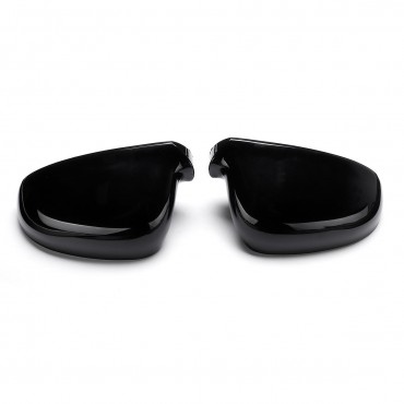 Pair Car Front Wing Side Mirror Cover Housing Black Cap For VW Jetta Golf MK5 Eos for SKODA for SEAT