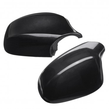 Pair Gloss Black Car Wing Side Mirror Cover for BMW 3 Series E90 323i/ 328i/ 328xi/ 335d