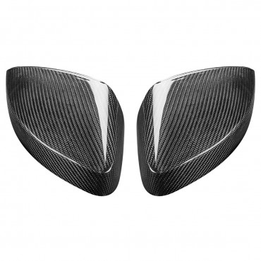 Real Carbon Fiber Side Car Mirror Replacement Caps Cover for AUDI A3 S3 RS3