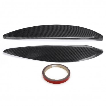 Carbon Fiber Headlight Eyebrows Eyelids Cover For Opel Vauxhall H Mk5 04-09