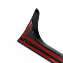 2Pcs Car Black Gloss Black Rear Window Side Spoiler Wing Canards Splitter For VW Golf 6 MK6 2008-2013