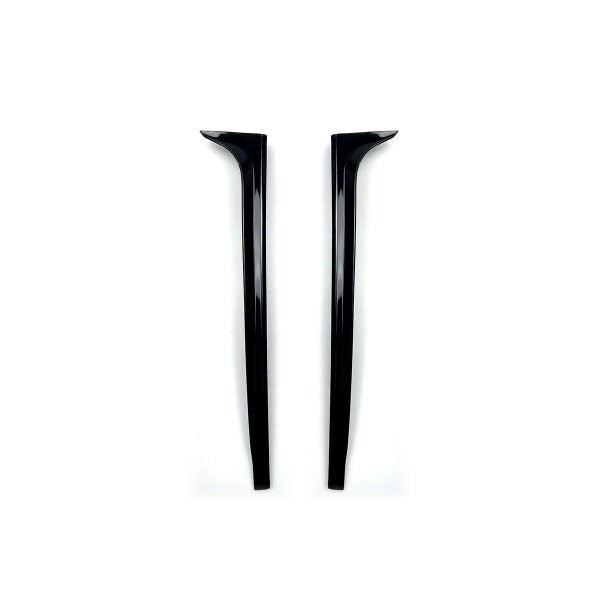 2Pcs Car Rear Window Side Spoiler Wing Glossy Canard Canards Splitter For VW Polo MK5 2011-2017