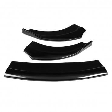 3X Gloss Black Front Bumper Lip Spoiler Splitter Protector For Dodge Charger SRT 2015-2019