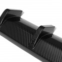 Universal Carbon Fiber ABS 6 Fin Car Rear Bumper Lip Diffuser Splitter Protector Added-on Kit
