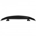 Universal Perforated Sedan Car Sports Tail Fixed Spoiler Wing Car Modified Rear Wing Brilliant Black