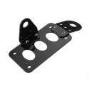 Universal Motorcycle 7/8inch 22mm License Plate Holder Metal License Bracket