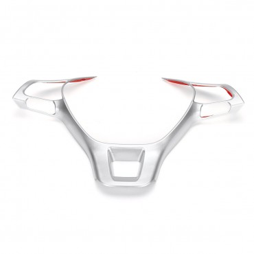 Steering Wheel Trim Frame Silver For VW Golf For Jetta Santana For POLO Tiguan Touran 2015-2020