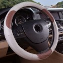 15 Inches Size Genuine Cowhide Leather Steel Ring Wheel Cover for Universal Car