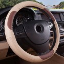 15 Inches Size Genuine Cowhide Leather Steel Ring Wheel Cover for Universal Car