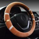 36/38cm Car Steering Wheel Covers Winter Warm Plush Protector Four Colors Universal