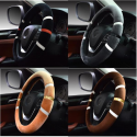 36/38cm Car Steering Wheel Covers Winter Warm Plush Protector Four Colors Universal