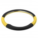 38CM Universal Anti-Slip Breathable Car Steering Wheel Cover PU Leather Vehicle