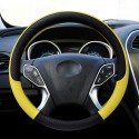 38CM Universal Anti-Slip Breathable Car Steering Wheel Cover PU Leather Vehicle