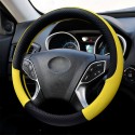 38CM Universal Anti-Slip Breathable Car Steering Wheel Cover PU Leather Vehicle