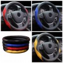 38cm Leather Car Auto Steel Ring Wheel Glove Cover Multicolor