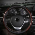 38cm Microfiber Leather Car Steering Wheel Case Cover Braiding With Needles Thread