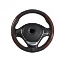 38cm Microfiber Leather Car Steering Wheel Case Cover Braiding With Needles Thread