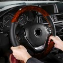 38cm Microfiber Leather Car Steering Wheel Case Cover Braiding With Needles Thread