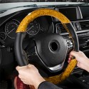 38cm Microfiber Leather Car Steering Wheel Case Cover Braiding With Needles Thread