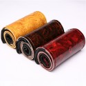 38cm Universal Car Steering Wheel Cover Wooden Leather Braid With Needles Thread