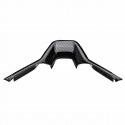 Black Carbon Fiber Pattern Car Interior Steering Wheel Cover Trim Sticker for Honda Accord 2018